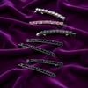 4Pcs Black Rhinestone Hair Clips - Shiny Crystal Barrettes and Bobby Pins | Sparkly Metal Hairpins for Women and Girls,Hair Accessories, Barrettes and Clips view 2