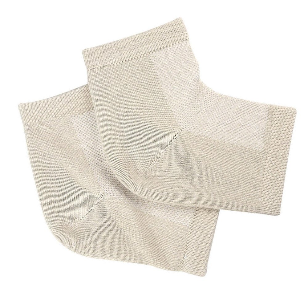 EPIPHQNY Ankle Socks, Women's Gel Infused Moisturizing Heel Socks For Cracked Feet Repair Breathable Overnight Sleep Sock