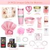 Birthday Valentines Day Gifts for Her, 21PCS DIY Photo Pop Up Box Get Well Soon Gifts Baskets for Women, Spa Care Package After Surgery Feel Better Inspirational Mother's Day Gift for Mom Wife Grandma view 2