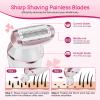 2-in-1 Bikini Trimmer for Women, Gifts for Women, Electric Shaver for Womens, Rechargeable Wet Dry Lady Hair Remover,IPX7 Waterproof, Razor for Legs view 3