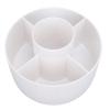 360 Degree Rotate Makeup Brush Holder, 5 Slots Makeup Brush Cup Bathroom Vanity Desktop Organizer with Premium Wheels, Ideal for Makeup Tools, Study Tools, Living Room Storage view 4