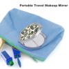 NFKHbous Oysters and Shells Makeup Mirror for Girls Small Portable Wallet Mirror for Camping,Home,Office, Good for Gift view 3