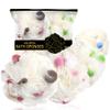 4 Pack Loofah Sponge, 50g Loofah Exfoliating Body Scrubber, Dense Mesh Exfoliating Sponges with Tight Knot Design, Gentle and Durable Bath Poufs for Rich Foam & Deep Cleansing view 1