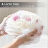 4 Pack Loofah Sponge, 50g Loofah Exfoliating Body Scrubber, Dense Mesh Exfoliating Sponges with Tight Knot Design, Gentle and Durable Bath Poufs for Rich Foam & Deep Cleansing view 4