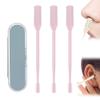 Nasal Hair Cutter, 2-in-1 Nasal Hair Cutter with Cleaning Brush,2025 Upgrade Manual Nasal Hair Cutter, 360 Rotating Nose Trimmer Remover Tool, Double Sided Nose Hair Knife for Women Men (Pink, 3PC) view 1