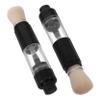 2pcs Portable Refillable Powder Brush for Women Travel Loose Powder Pressed Applicator Versatile Makeup Brush for Blush and Highlighter Lightweight and Convenient Design view 1