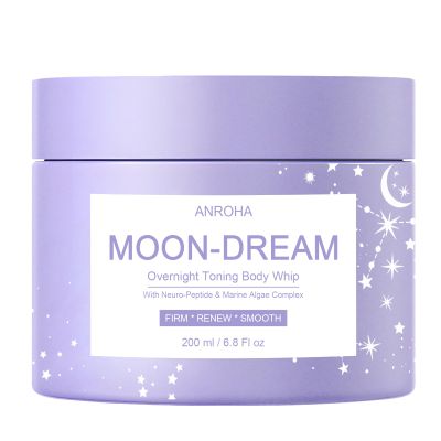 Anroha Moon Dream Overnight Toning Whip - Get Body Firming Cream for Women - Age Defying Lift and Frim Cream Helps Target the Appearance of Loose Skin On the Body 6.8 Fl oz