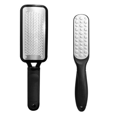 2 Pack Colossal Foot Files Kit Callus Remover Stainless Steel Dual Sided Foot Rasp Heel Scrubber Files Pedicure Tools