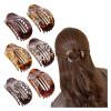 4/6 Pack Flat Claw Clips for Women, Small Non-Slip Hair Clips Pure Color Gentle Hold  Invisible Hair Grips for Thin/Thick Hair, Updos, Ponytails & Bobby Pins Alternative(Chrome) view 1