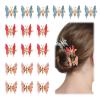 18 Pcs Butterfly Hair Clips for Girl Metal Moving Butterfly Hair Accessories Cute Hair Barrettes Aesthetic Shiny Butterflies Claw Clips for Women Thick or Thin Hair, Headwear Gifts for Party Decor view 1