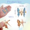 18 Pcs Butterfly Hair Clips for Girl Metal Moving Butterfly Hair Accessories Cute Hair Barrettes Aesthetic Shiny Butterflies Claw Clips for Women Thick or Thin Hair, Headwear Gifts for Party Decor view 3