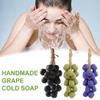 Advanced Handmade Soap, Grape on a Ropes, Handmade Natural Cold Process Artisan Bath Grapes Bunch Cold Soaps, Handcrafted Bath Ornament for Face, Body Shower & Hands (green With packaging box 1pcs) view 2