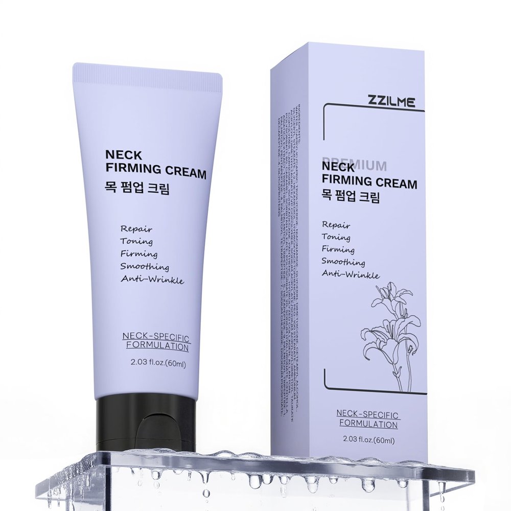 ZZILME Premium Neck Creams For Tightening and Firming  Lifting Treatment for Dcollet and Chest, Anti-Aging Neck Cream Reduces Fine Lines and Sagging, Gift for Women & Men, 2.03 Fl Oz