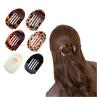 4/6 Pack Flat Claw Clips for Women, Small Non-Slip Hair Clips Pure Color Gentle Hold  Invisible Hair Grips for Thin/Thick Hair, Updos, Ponytails & Bobby Pins Alternative(Brown) view 1