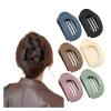 4/6 Pack Flat Claw Clips for Women, Small Non-Slip Hair Clips Pure Color Gentle Hold  Invisible Hair Grips for Thin/Thick Hair, Updos, Ponytails & Bobby Pins Alternative(Gray) view 1