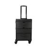 Beauty Nail Roller Case Makeup Travel Case Folding Suitcase Aluminum With Cosmetic Storage Tool Box (Color : Rose Gold, Size : 400X190X400Mm) (Svart 400X190X400Mm),Svart400X190X400Mm view 1