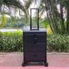 Beauty Nail Roller Case Makeup Travel Case Folding Suitcase Aluminum With Cosmetic Storage Tool Box (Color : Rose Gold, Size : 400X190X400Mm) (Svart 400X190X400Mm),Svart400X190X400Mm view 4