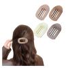 4/6 Pack Flat Claw Clips for Women, Small Non-Slip Hair Clips Pure Color Gentle Hold  Invisible Hair Grips for Thin/Thick Hair, Updos, Ponytails & Bobby Pins Alternative(Green) view 1