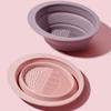 ArrErr 3 Pack Makeup Brush Cleaner Mat Foldable Silicone Makeup Brush Cleaner Bowl Pads Portable Scrubber Cleaning Tool for Makeup Brush Set Foundation Powder Concealers Eye Shadows Makeup Brushes view 3