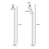 AccGin 4pcs Piercing Needles Receiving Tubes, Plastics Body Jewelry Piercing Receiver 7mm/20mm bevel at the bend view 2