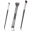 3PCS Nose Contour Brushes, 2-In-1 U-Shaped Brush & Precision Fluffy Contouring Brushes for Nose Sculpting Defining Highlighting Powder Contour Makeup Beginners(Black) view 1