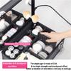 Beauty Makeup Barber Box Wheel Black Aluminum Box Light and Barber Box Trolley Cosmetics Tool Box (Color : Svart, Size : 35 * 25 * 63Cm) (Svart 35 * 25 * 63Cm),Svart35*25 * 63Cm view 3