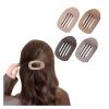4/6 Pack Flat Claw Clips for Women, Small Non-Slip Hair Clips Pure Color Gentle Hold  Invisible Hair Grips for Thin/Thick Hair, Updos, Ponytails & Bobby Pins Alternative(Metallic) view 1