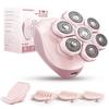 Bartrimber 7D Electric Razors for Women: 2-in-1 Electric Shaver Trimmer for Ladies Flawless Legs & Full Body & Bikini - Waterproof Wet Dry Shaver w/LED Light & Travel Cap - Birthday Gifts for Wife Her view 1