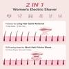 Bartrimber 7D Electric Razors for Women: 2-in-1 Electric Shaver Trimmer for Ladies Flawless Legs & Full Body & Bikini - Waterproof Wet Dry Shaver w/LED Light & Travel Cap - Birthday Gifts for Wife Her view 3