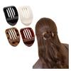4/6 Pack Flat Claw Clips for Women, Small Non-Slip Hair Clips Pure Color Gentle Hold  Invisible Hair Grips for Thin/Thick Hair, Updos, Ponytails & Bobby Pins Alternative(Orange) view 1