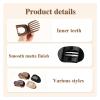 4/6 Pack Flat Claw Clips for Women, Small Non-Slip Hair Clips Pure Color Gentle Hold  Invisible Hair Grips for Thin/Thick Hair, Updos, Ponytails & Bobby Pins Alternative(Pink) view 3