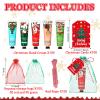 100 Sets Christmas Hand Cream Gifts Bulk for Women Hand Lotion for Dry Cracked Hands Travel Size Moisturizing Hands Care Cream with Organza Bag and Tag for Xmas Stocking Stuffers Winter Holiday Gift view 2