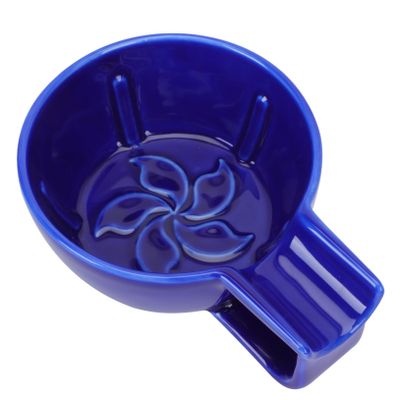 LOLIPPYY Ceramic Shaving Soap Bowl for Men Large Opening Slip Foam Lathering Mug Home and Barber Use Convenient Personal Grooming Accessory Blue Simple Shaving Bowl