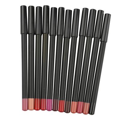 HEALEEP 12pcs Multi Functional Matte Lip Shaping Pencils Lip Liner Portable Cosmetic Kit for Women