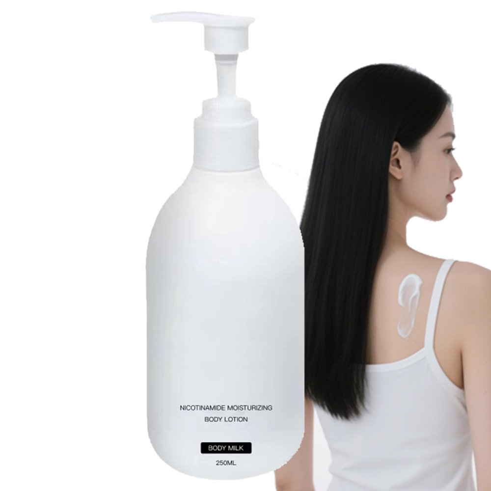 Original Niacinamide Whitening Body Lotion, Moisturizing Body Lotion From Korea, 250ml Long Lasting Brightening & Moisturizing, Gentle and Improve Skin Texture, Non-Greasy (1pcs)