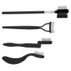 BRRNOO Eyebrow Eyelash Shaper, Stainless Steel Comb Set for Girls Women, Portable Grooming Brush with Plastic Handle, Rounded Comb Teeth, Portable Makeup Tool for Exquisite Eye Makeup view 4