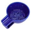 COLLBATH Ceramic Shaving Soap Bowl for Men Blue Foaming Bubble Container Practical Barber Tool for Smooth Lather Portable for Travel and Home Use Easy to Clean and view 1