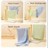 Bath Towel Set & Hair Caps, 70 x 140 cm, Quick Dry Super Absorbent, Multiple Colours (Green) view 3