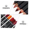 COLLBATH 12Pcs Matte Lip Liner Pencil Smooth Lip Shaping Cosmetic Pencils and Eyeliner Application Rich Pigment Portable Colors view 3