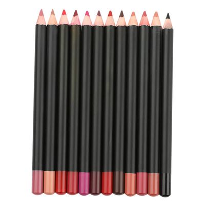 VALICLUD 12pcs Multi Functional Matte Lip Liner Pencils Smooth Lip Contour Pens with Easy to Use Longwear Makeup