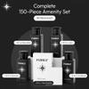 150Piece Bulk Travel Toiletries Set | Hotel & Airbnb Essentials | 1.3oz WheatStraw Bottles | Guest Bathroom Supplies + Homeless Outreach Kit view 2