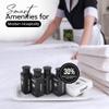 150Piece Bulk Travel Toiletries Set | Hotel & Airbnb Essentials | 1.3oz WheatStraw Bottles | Guest Bathroom Supplies + Homeless Outreach Kit view 3