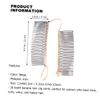 Anneome Beige Tooth Side Hair Comb Clip for Women Non Slip Banana Clip Hair Styling Tool with Fish Shaped Design for Salon and Everyday Use view 2