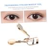 Anneome Gold Portable Eyelash Curler with Gentle Pads Compact Handheld Lash Curl Tool for All Eye Shapes Easy to Accessory for Natural Curled Lashes view 3