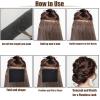 2Rolls Each 5inch70inch Hair Sponge for Updo with 100Pcs Hairpins, Hair Padding for Volume Insert, Filler Donuts for Updos,Volume Bumps Tool (Black) view 4