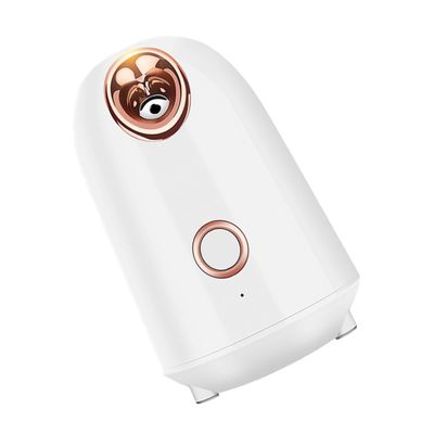HAMPPLIES Household Facial Steamer with Hot Mist for Moisturizing and Pore Opening Beauty Humidifier for Softer Skin Aging Facial Treatment Tool US Plug Ivory White Suitable for Distilled