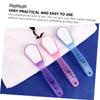 Anneome 2Pcs Maifan Stone Double Sided Foot Scrubber for Dead Skin Removal and Callus Care Pedicure Tool with Comfortable Grip Compact Lightweight Foot File for Cracked Heels Random Color view 4