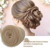 2Rolls Each 5inch70inch Hair Sponge for Updo with 100Pcs Hairpins, Hair Padding for Volume Insert, Filler Donuts for Updos,Volume Bumps Tool (Tan Brown) view 2