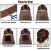 2Rolls Each 5inch70inch Hair Sponge for Updo with 100Pcs Hairpins, Hair Padding for Volume Insert, Filler Donuts for Updos,Volume Bumps Tool (Tan Brown) view 3