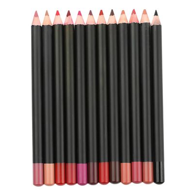 COOPHYA 12pcs Matte Lip Liner Pencils Smooth Lip Shaping Pen Eyebrows Eyeliner Multipurpose Makeup